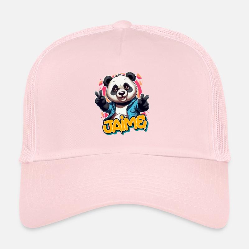 JAIME - Beau prénom de garçon avec un panda cool Casquette trucker 
