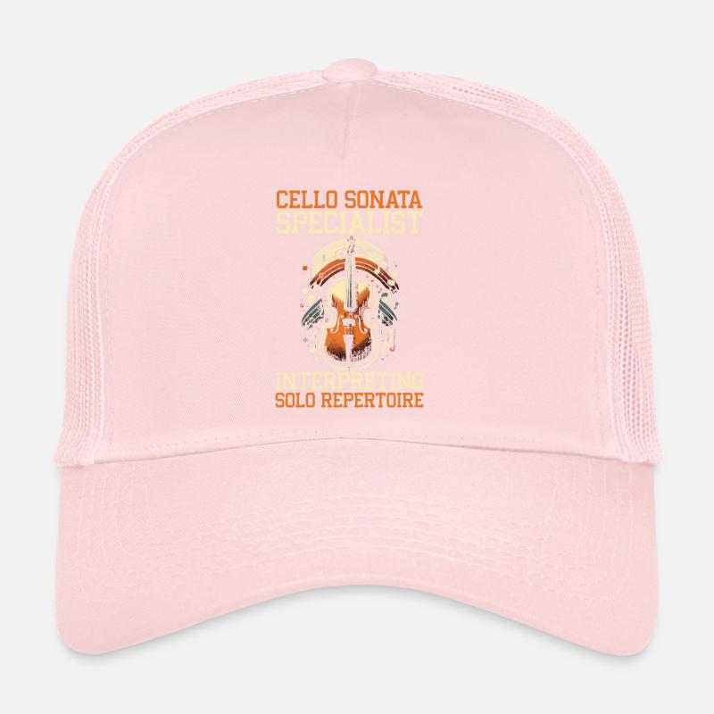 Professeur de violoncelle Violoncelliste musical Casquette trucker 