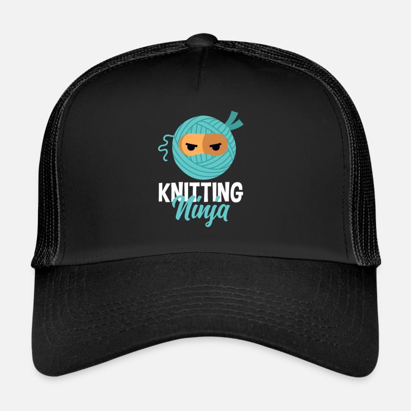 Funny Knitting Knitting Needle Gift Trucker Cap