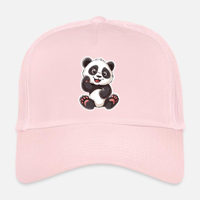 Exubérant Panda Buddy Sticker Casquette trucker 