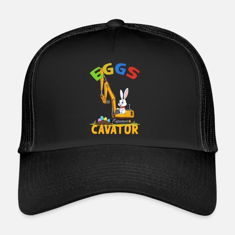 Funny Easter Saying Easter Bunny Excavator Driver Trucker Cap