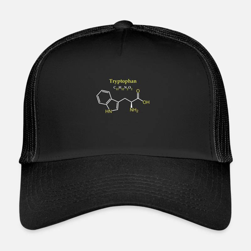Tryptophan molecule Trucker Cap