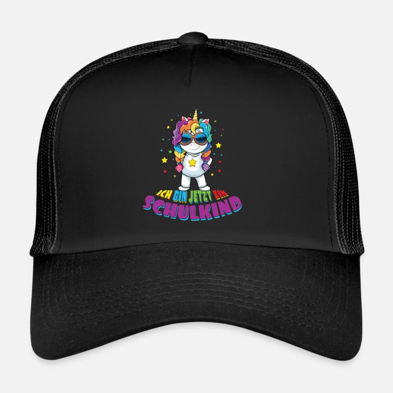 Einschulung Ich Bin Jetzt Ein Schulkind Einhorn Trucker Cap