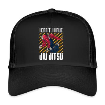 Brazilian Jiu Jitsu BJJ MMA Grappling - Trucker Cap - black/black - Front