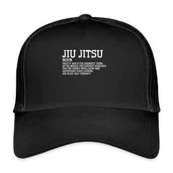 Brazilian Jiu Jitsu BJJ MMA Grappling - Trucker Cap - black/black - Front