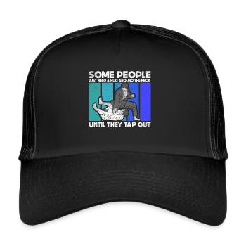 Brazilian Jiu Jitsu BJJ MMA Grappling - Trucker Cap - black/black - Front