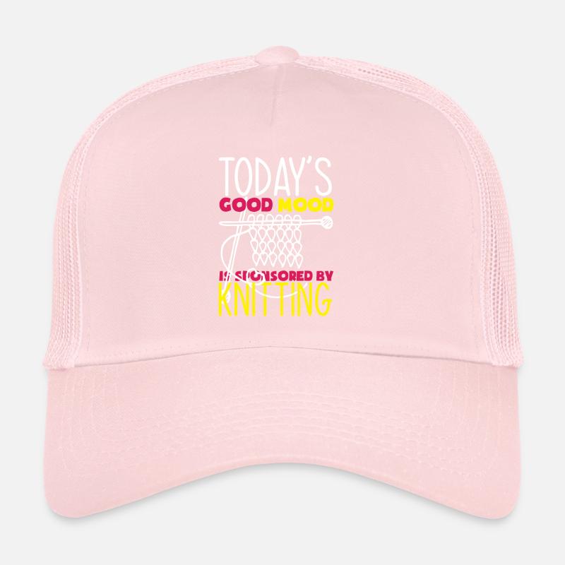 Funny Knitting Knitting Needle Gift Trucker Cap