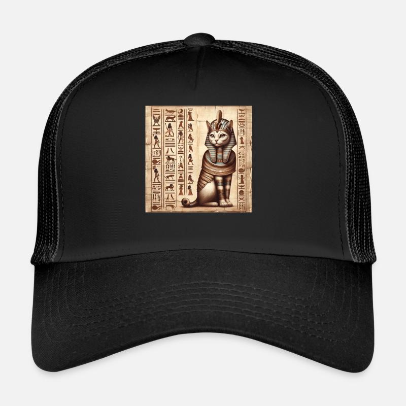 Pharaon Papyrus Scroll Désert Rétro Casquette trucker 