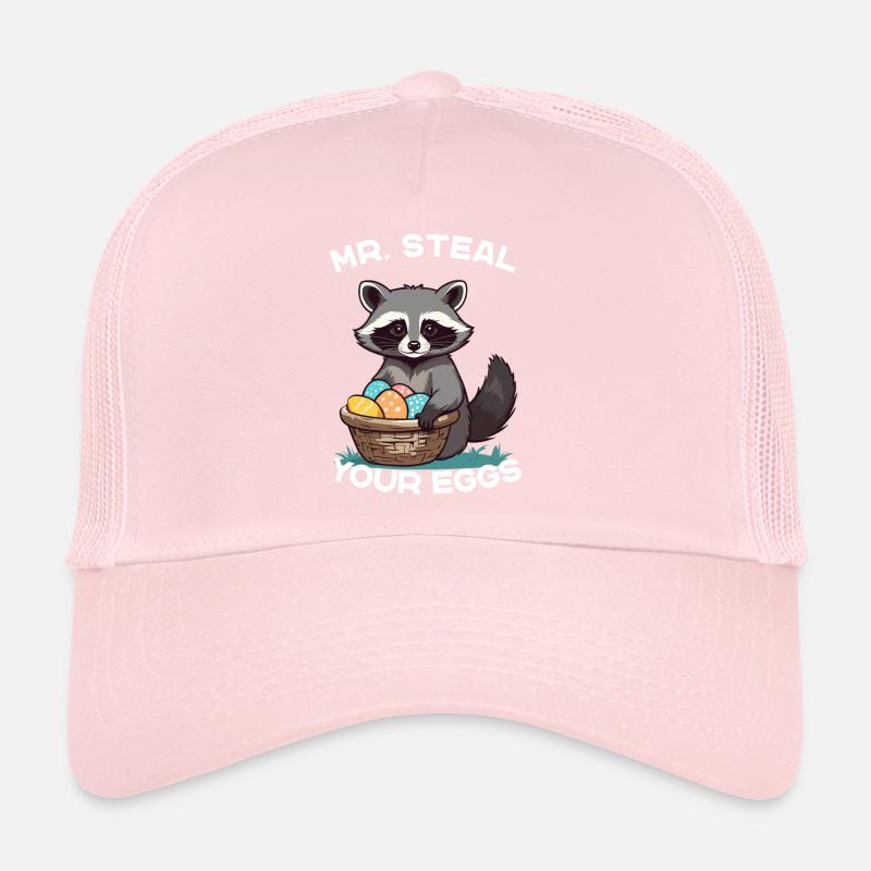 Lustiges Waschbären Eier Dieb Ostern Spruch Trucker Cap