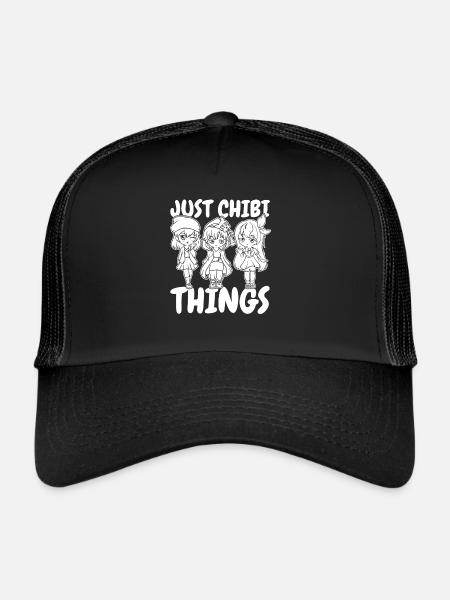 Anime Manga Chibi - Trucker Cap - black/black - Front