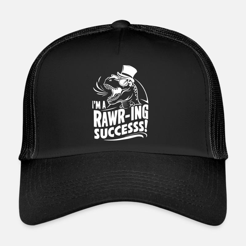 DINOSAUR I'M A RAWR-ING SUCCESS Trucker Cap