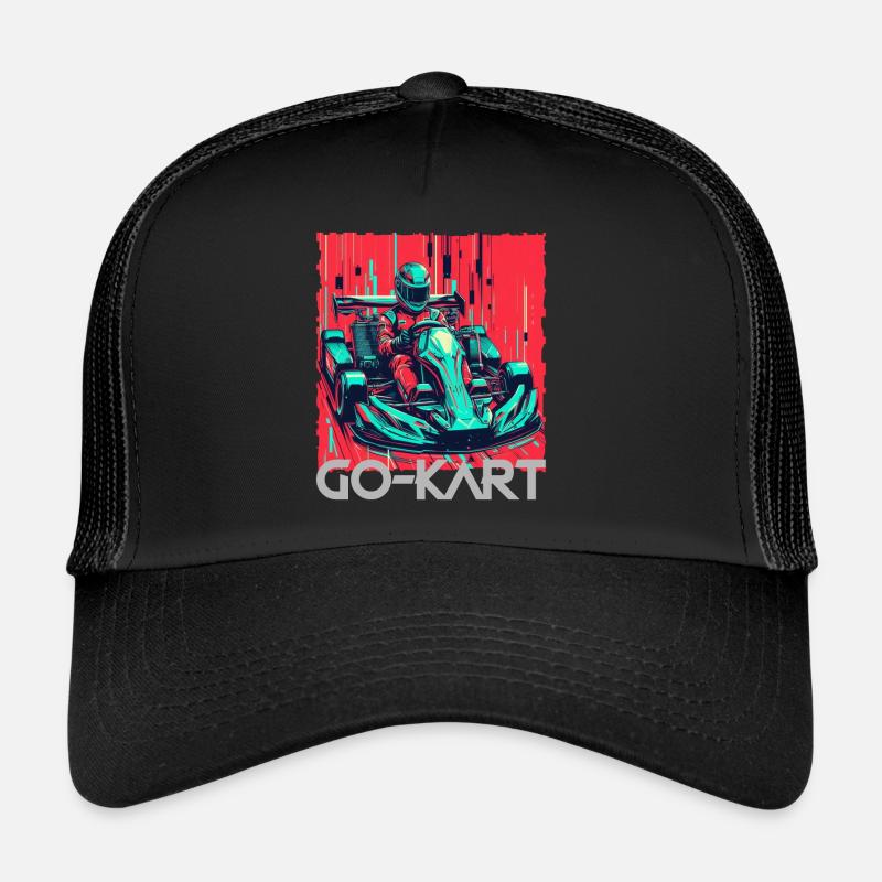 Go Kart - Trucker Cap - Schwarz/Schwarz