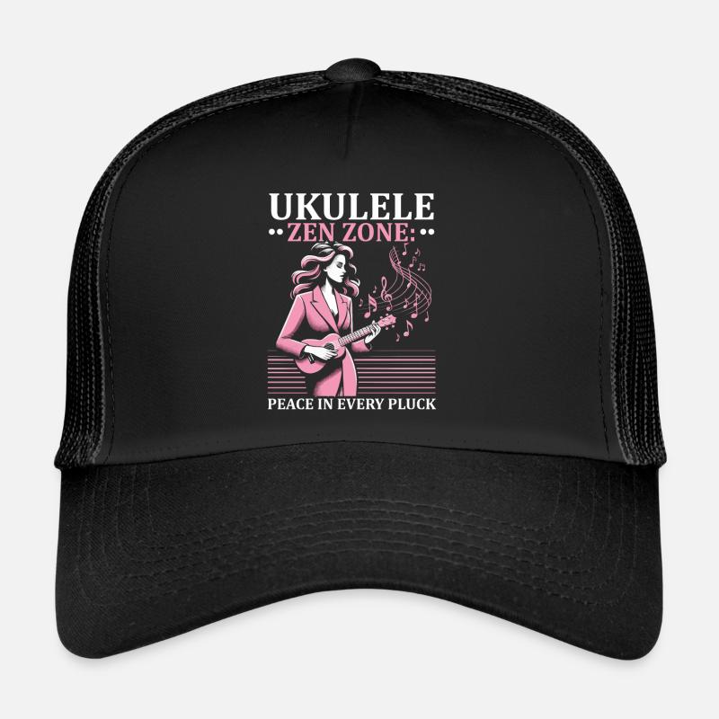 Ukulélé Professeur Instrument Ukulélé Joueur Uke Casquette trucker 