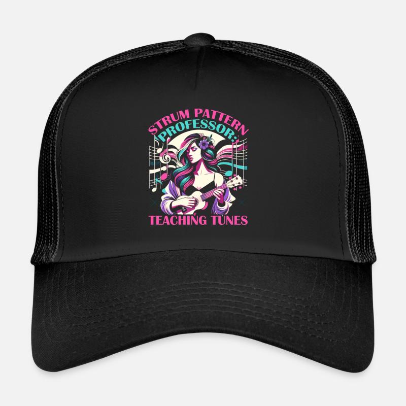 Ukulélé Professeur Instrument Ukulélé Joueur Uke Casquette trucker 