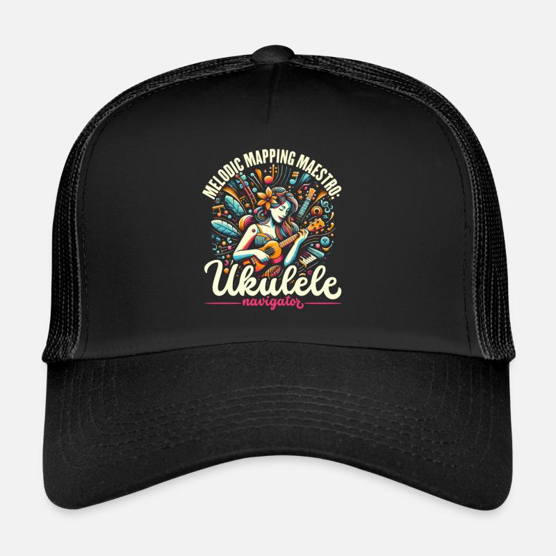 Ukulélé Professeur Instrument Ukulélé Joueur Uke Casquette trucker 