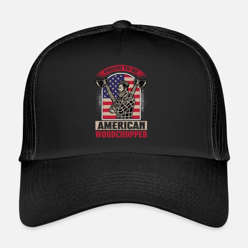 Fier bûcheron américain bûcheron vêtements Casquette trucker 