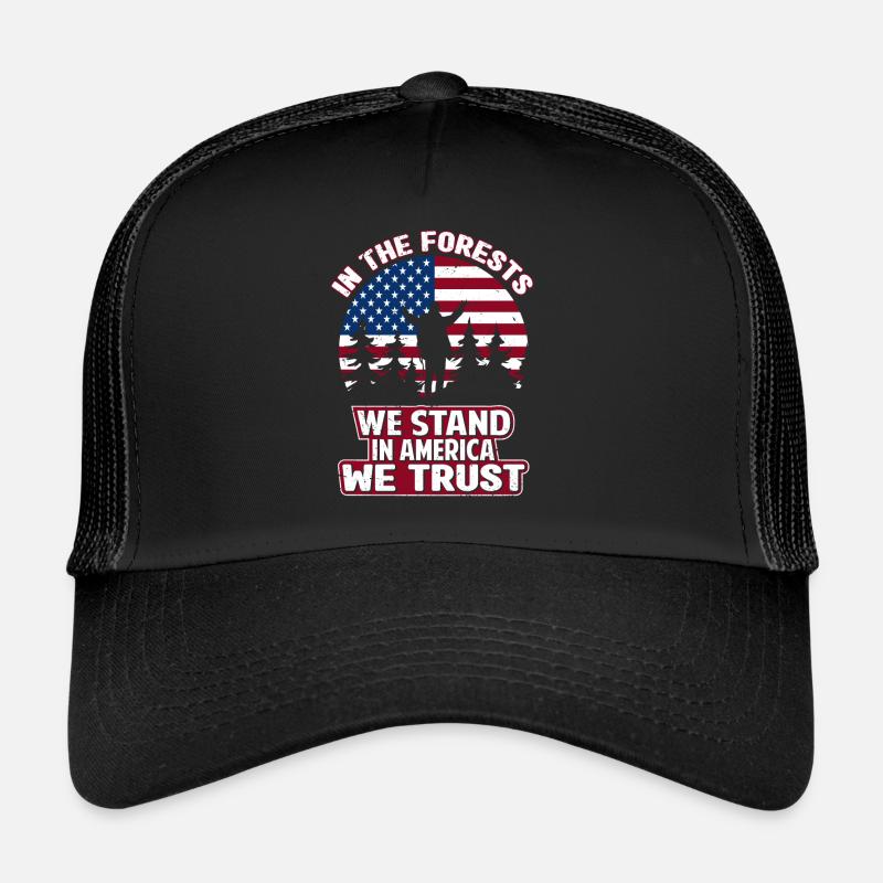 Usa Lumberjack Woodworker Forester Apparel Trucker Cap
