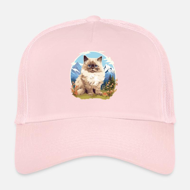 Chat de l’Himalaya Colourpoint Katze Casquette trucker 