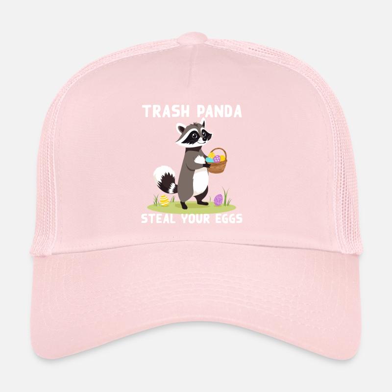 Funny raccoon saying raccoons Easter bunnies Trucker Cap