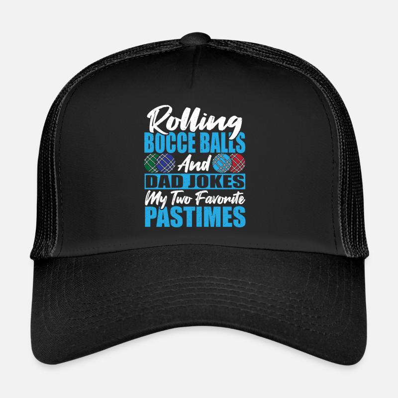 Pétanque Bocce Art Bocci Boccia pour les aînés Casquette trucker 