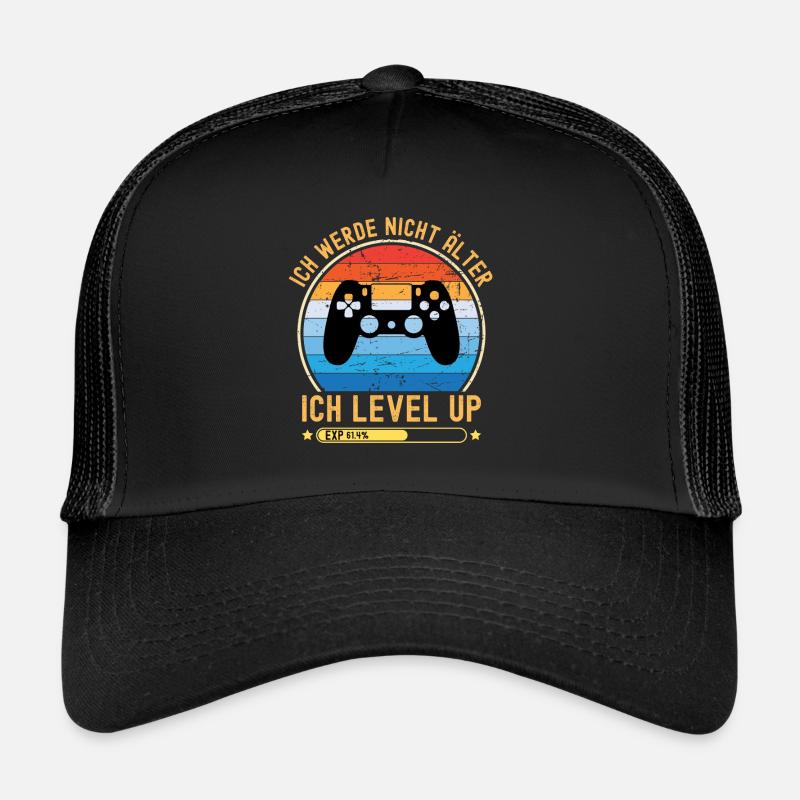 Ich Werde Nicht Älter Ich Level Up Trucker Cap