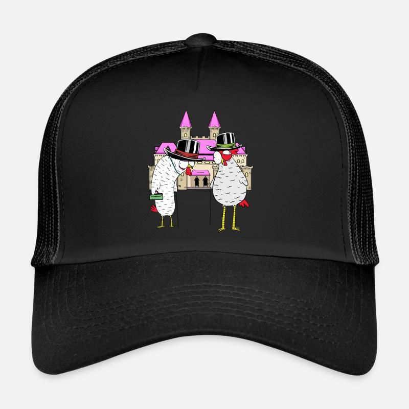 Castle Chicken Chickens Royal Poultry Castle Trucker Cap