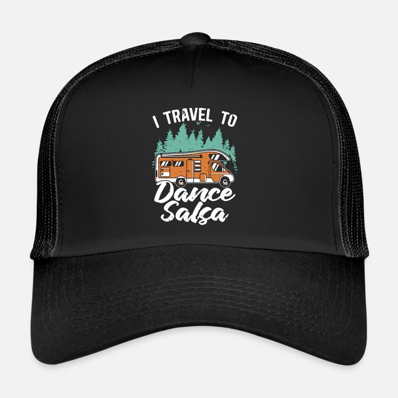 Salsa Dance I Travel To Dance Salsa Mambo Music Trucker Cap