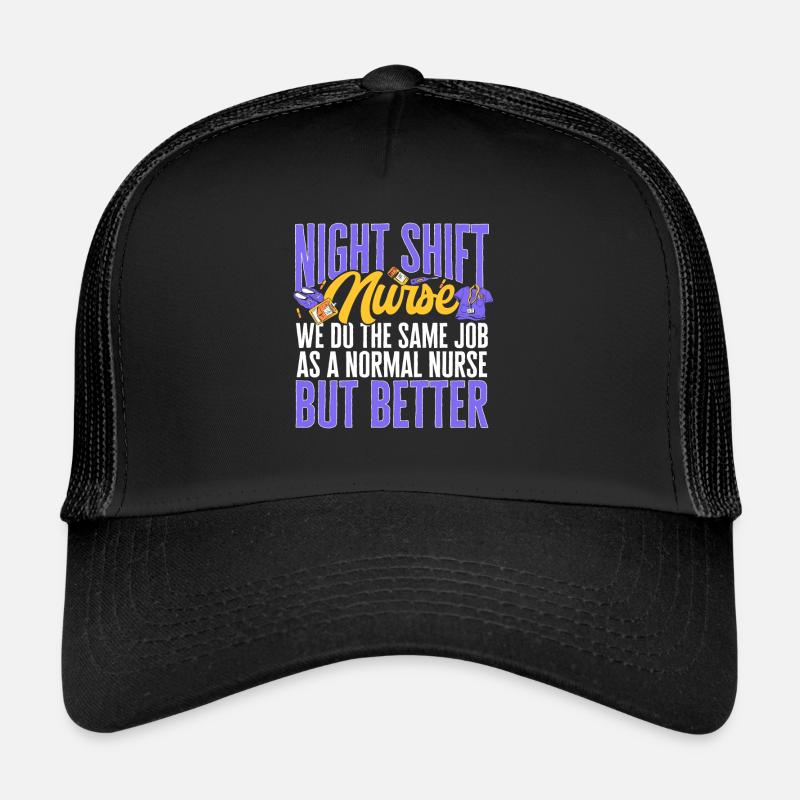 Infirmière de nuit Casquette trucker 