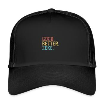 Cool guys are called zeke - Trucker Cap - black/black - Front