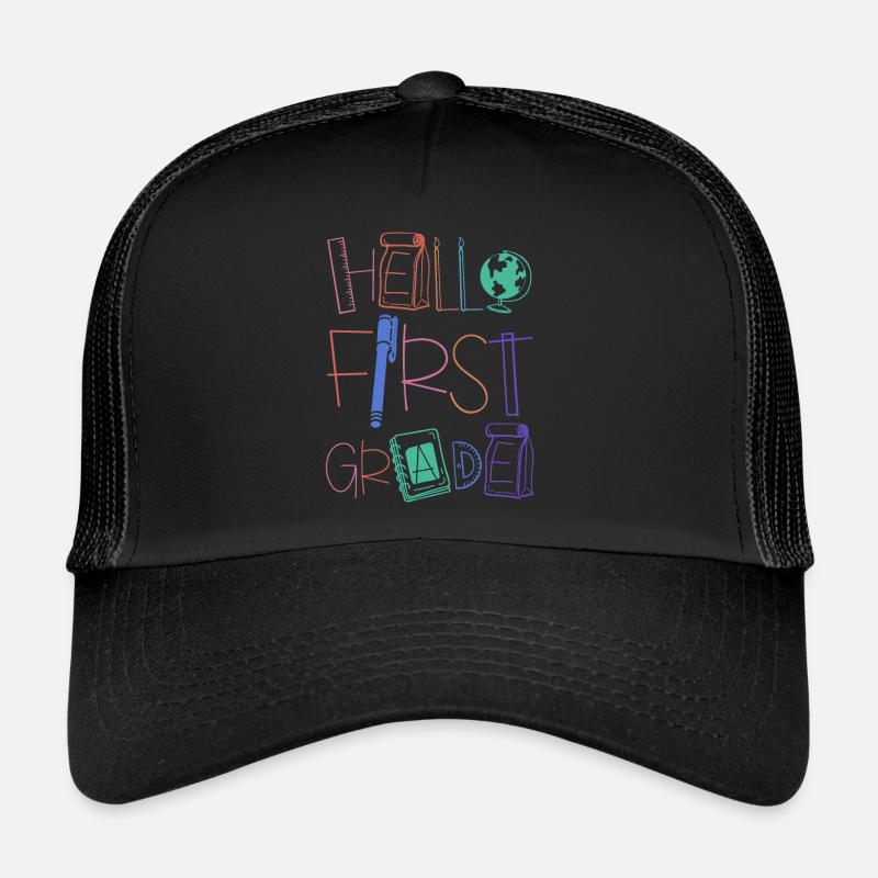 Hallo 1. Klasse Schulsachen Einschulung Schule Trucker Cap