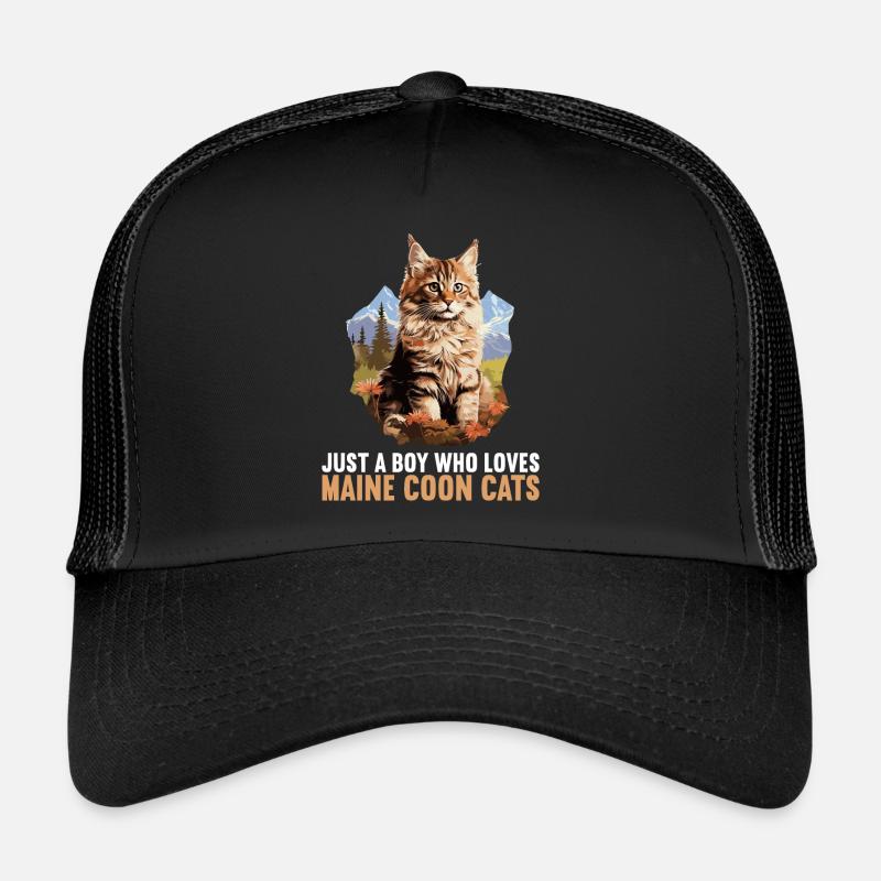 Maine Coon Chaton Maine Coon Chat Casquette trucker 