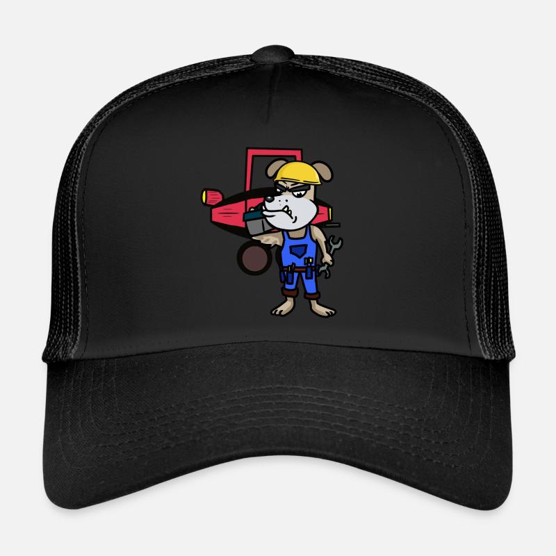 Hund Werkstat Kfz Auto Reparatur Beruf Job Trucker Cap