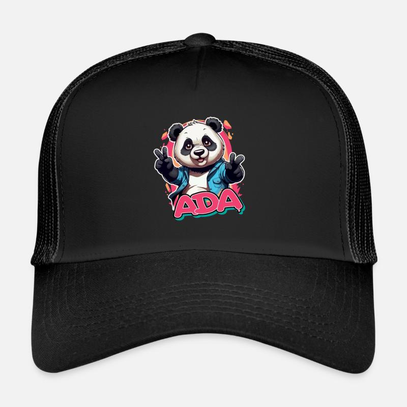 ADA - Beau nom de fille avec Cool Panda Casquette trucker 