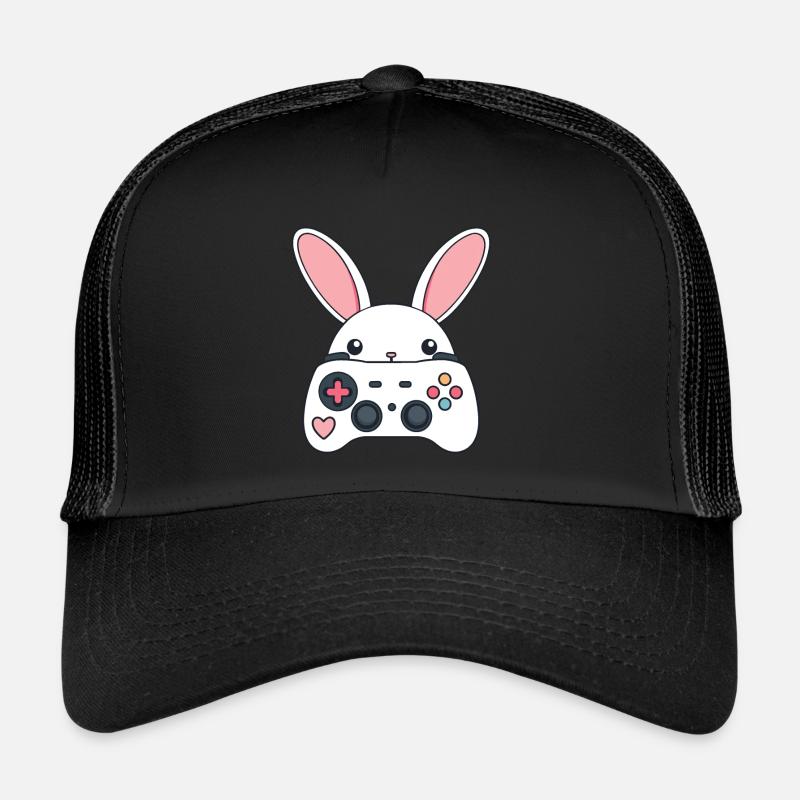 Easter Bunny Gamer Iconic Easter Gaming Trucker Cap