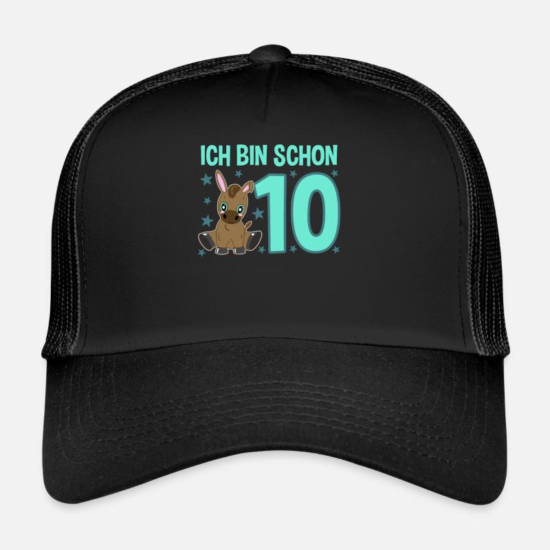 Ten-year-old donkey child: Celebration master Trucker Cap