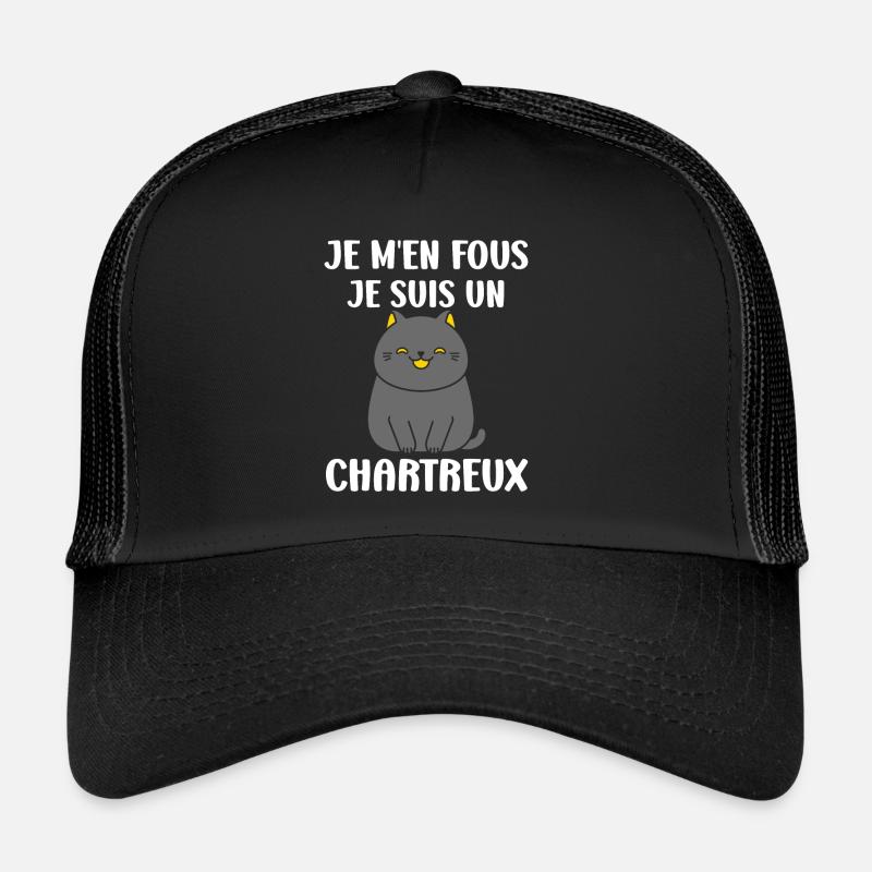 Humour chat chartreux Casquette trucker 