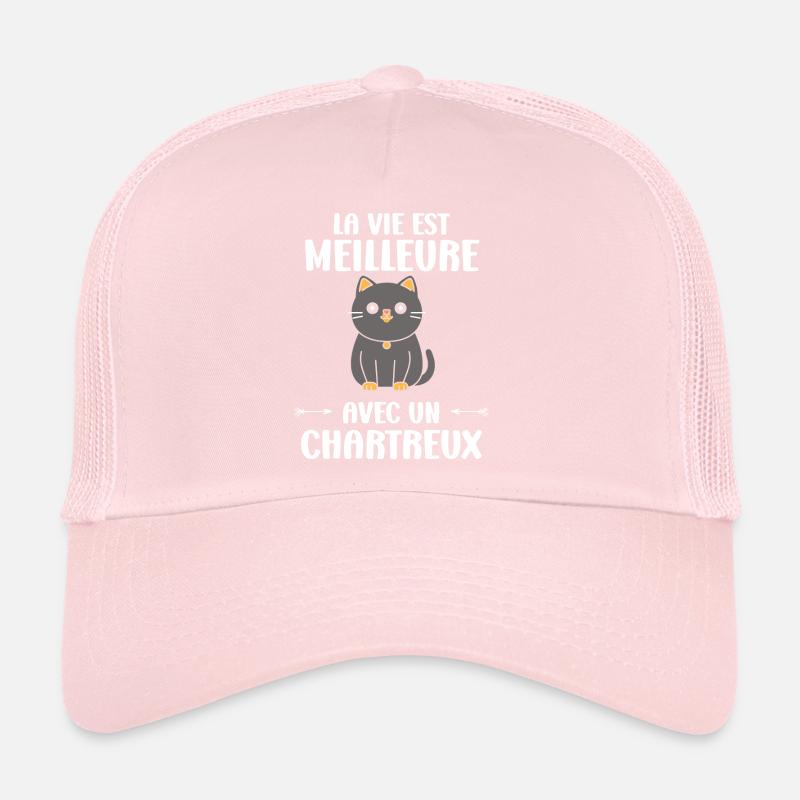 Humour chat chartreux Casquette trucker 