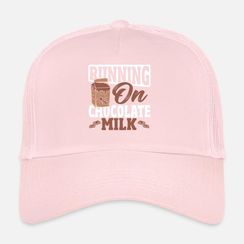 Double Choc Cacao Boisson Lait Chocolat Lait Casquette trucker 