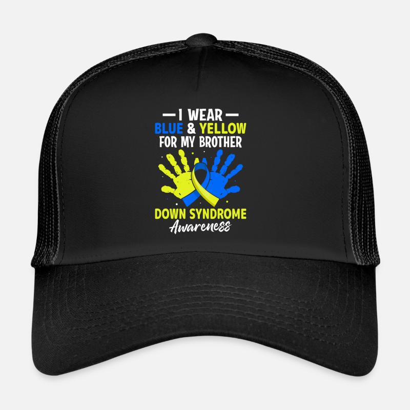 Down-Syndrom Bruder T21 Chromosom blau und Trucker Cap