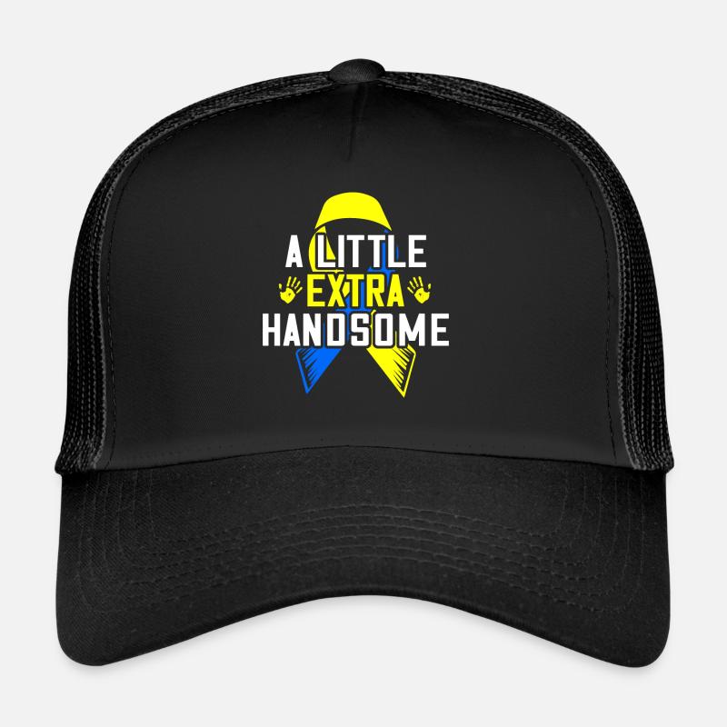 Un peu plus beau trisomique bleu et Casquette trucker 