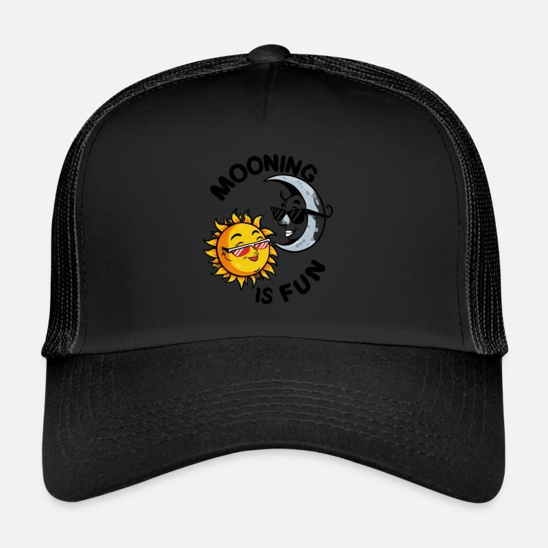 Solar Eclipse Funny Mooning The Sun Is Fun Trucker Cap