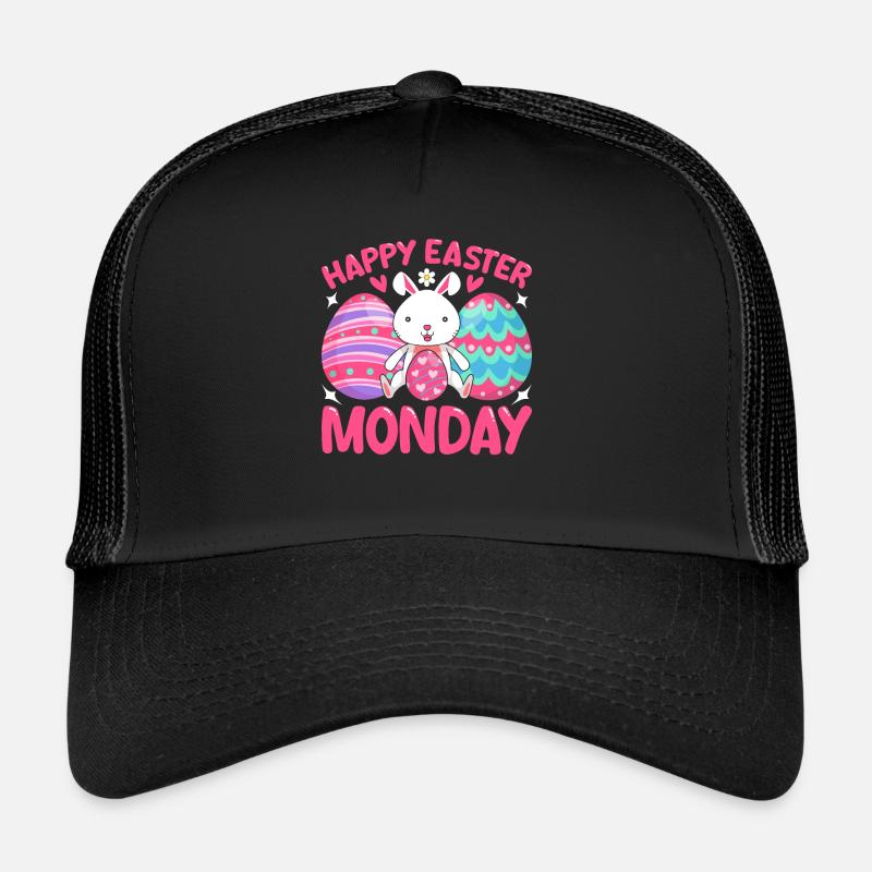 Happy Easter Monday! Easter Easter Eggs Easter Bunny Trucker Cap