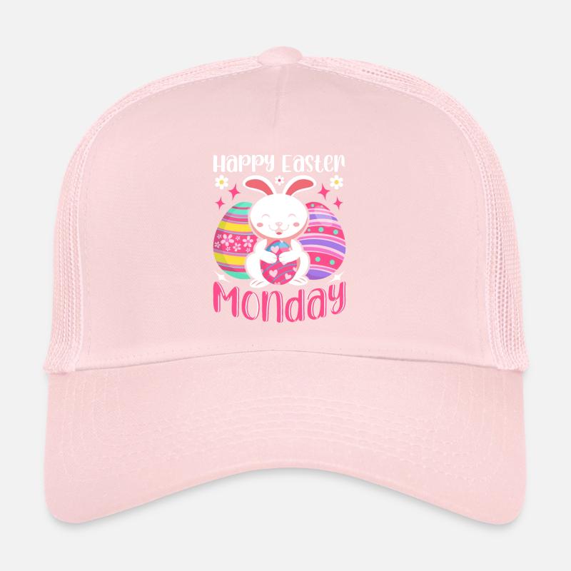 Happy Easter Monday! Easter Easter Eggs Easter Bunny Trucker Cap