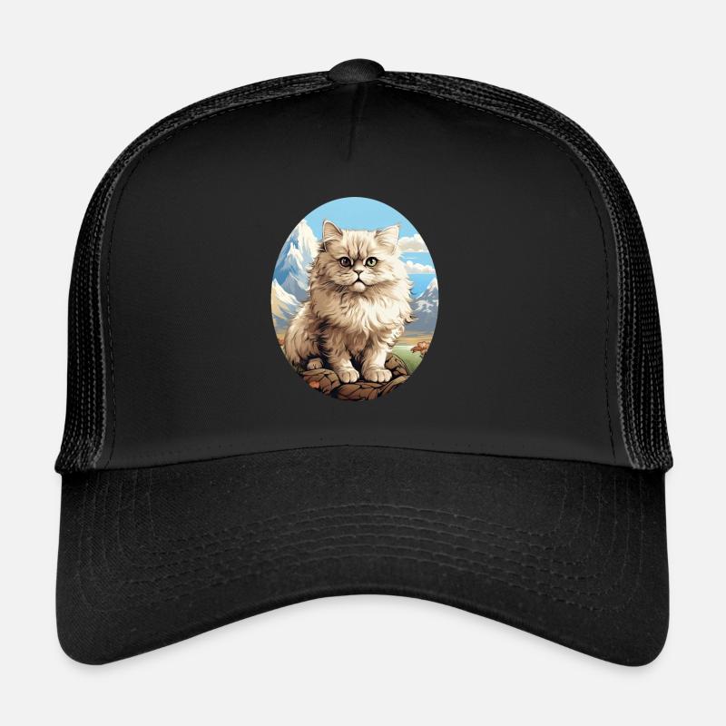 Chat persan Perserkatze Casquette trucker 