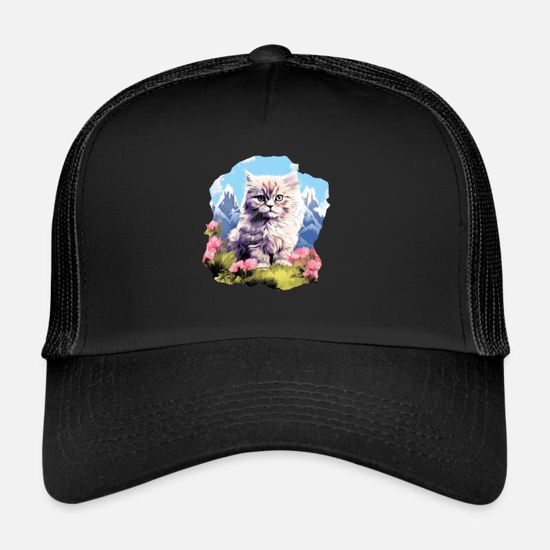 Chat persan Perserkatze Casquette trucker 