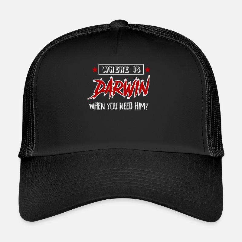 Darwin Darwinism Misanthrope Trucker Cap