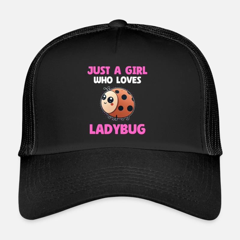 Juste une fille qui aime Ladybug Casquette trucker 