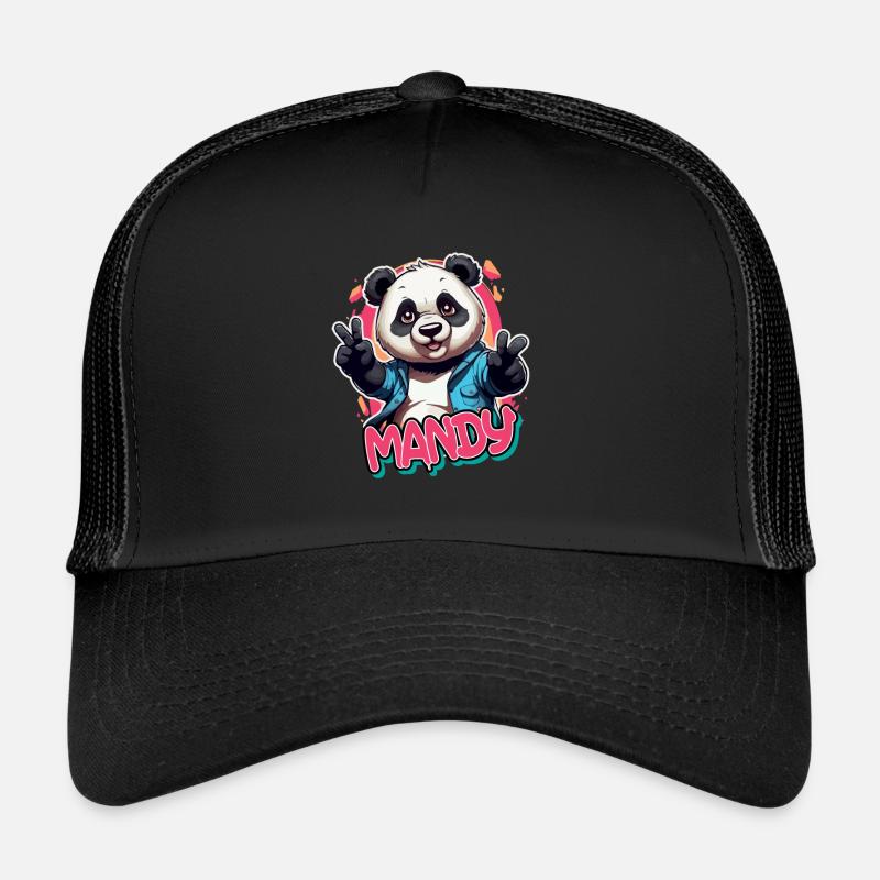 PANDY - Beau nom de fille avec Cool Panda Casquette trucker 