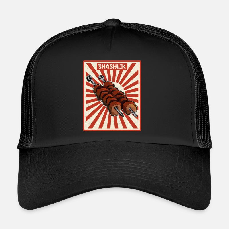 Schaschlik Flüsterer Retro Russland Fleisch Trucker Cap