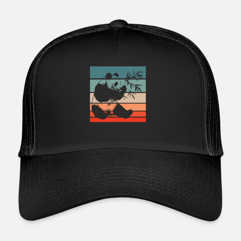 Panda Bear Japanese Giant Panda Trucker Cap